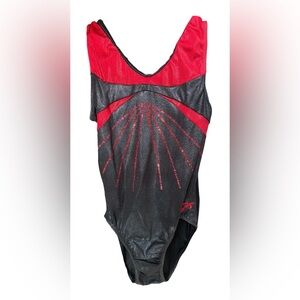Shiny Red and Black GK Leotard (AL)